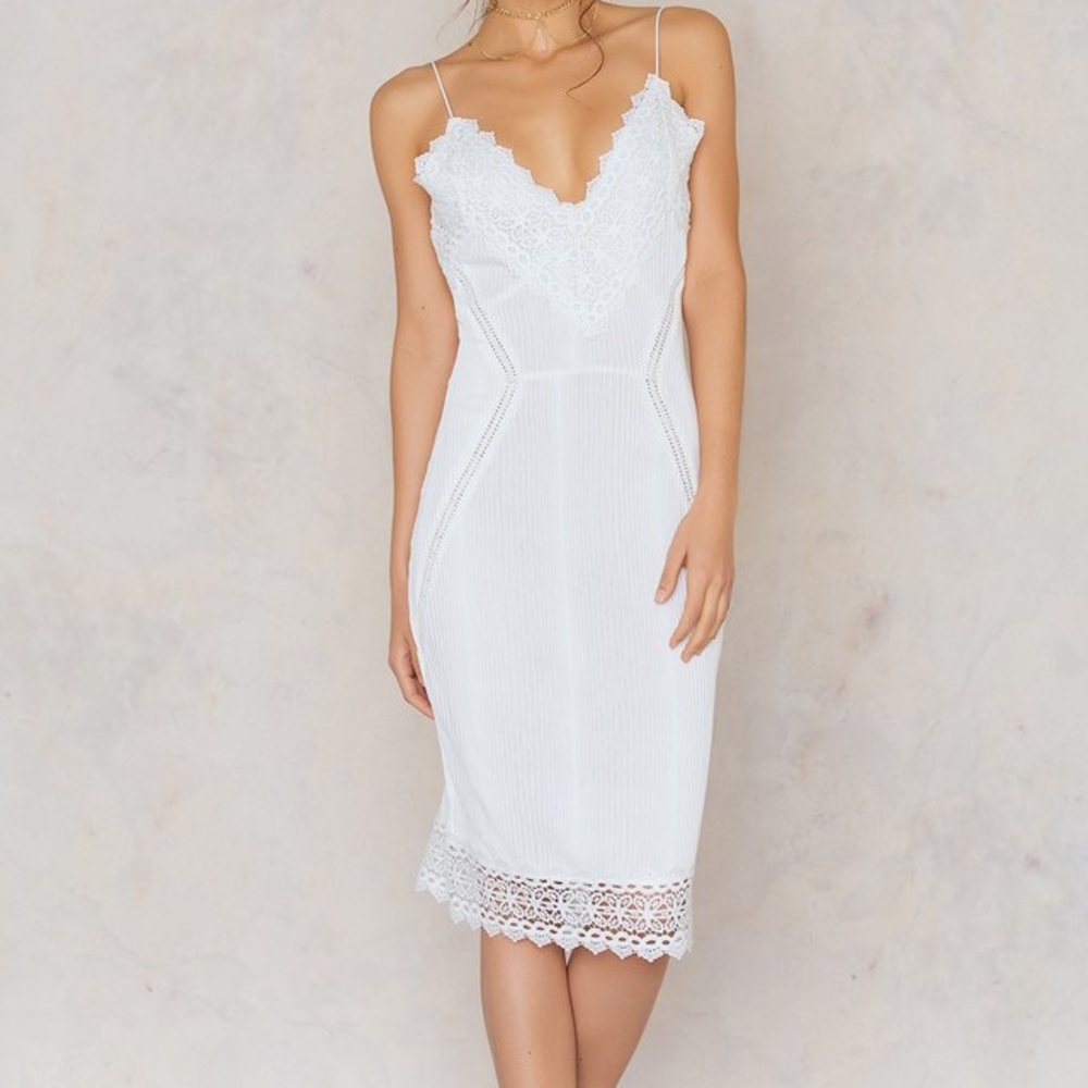 Aeryne X Na-Kd Sen Spaghetti Strap Lace Dress